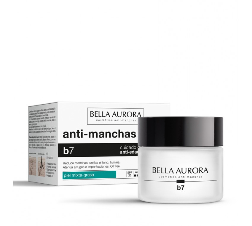 Bella Aurora B7 Crema da Giorno Anti-Macchia e Anti-Invecchiamento 50 ml - SPF20 per Pelle Mista/Grassa