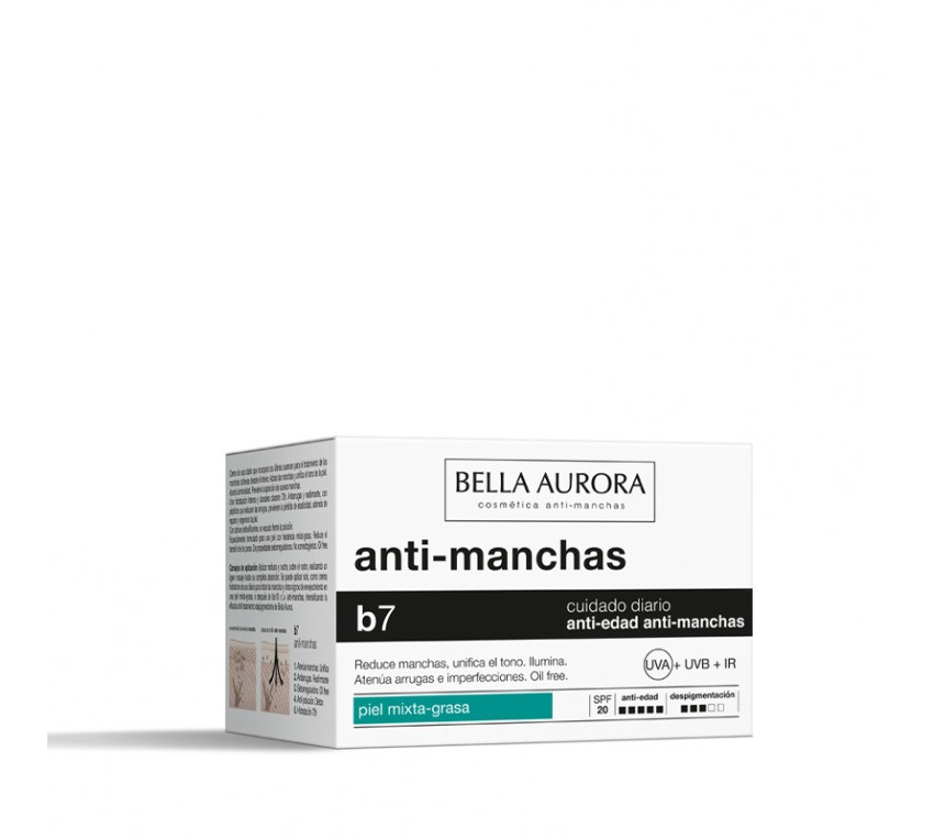 Bella Aurora B7 Crema da Giorno Anti-Macchia e Anti-Invecchiamento 50 ml - SPF20 per Pelle Mista/Grassa