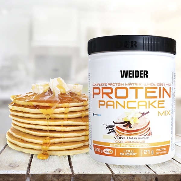 Weider Protein Pancake Mix 600g - Polvere per Frittelle al Sapore di Vaniglia con Farina d'Avena e Proteine