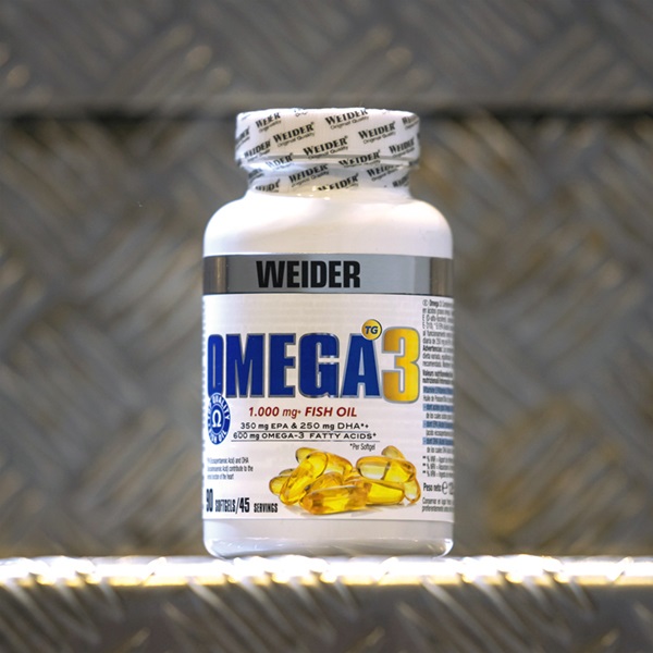 Weider Omega 3 - Integratore Alimentare in Softgel da 90 Capsule con Elevata Concentrazione di EPA e DHA per la Salute Cardiaca