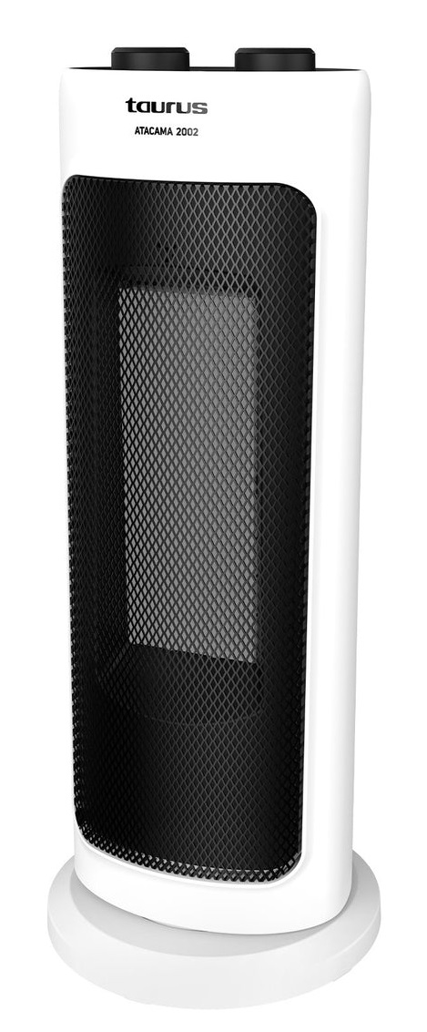 Taurus Termoventilatore Ceramico Atacama 2002 - 2000W, 2 Livelli di Calore, Ventilatore Oscillante, Termostato e Protezione Surriscaldamento