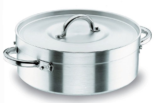 Lacor Pentola per Arrosti con Coperchio in Alluminio - Diametro 20 cm, Capacità 2,5 litri