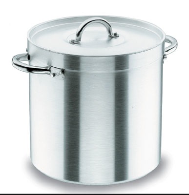 Lacor Zuppiera Alta in Alluminio Puro 40 cm - Pentola per Zuppa con Manici Atermici