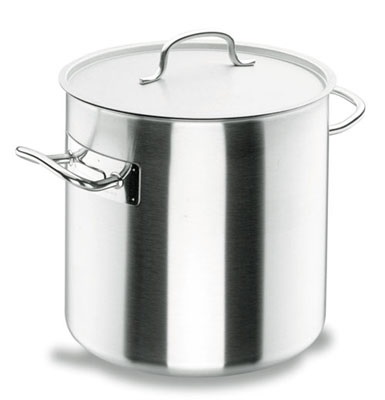 Lacor 50145 Pentola Alta in Acciaio Inox con Coperchio - Capacità 68,30 Litri, Diametro 45 cm, Altezza 45 cm