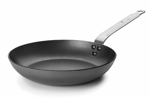 LACOR Padella Ferrum Antiaderente in Ferro, 24 cm, Colore Nero