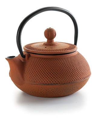 Lacor Teiera in ghisa Marrone (Bamboo) 0,6 litri - Design moderno e resistente