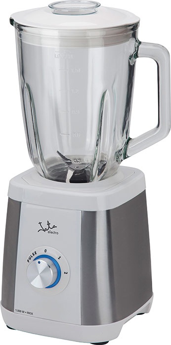 JATA BT797 Frullatore A Bicchiere 1,5L in Acciaio Inox con Lama Dentata e 2 Velocità Pulse, 1300W