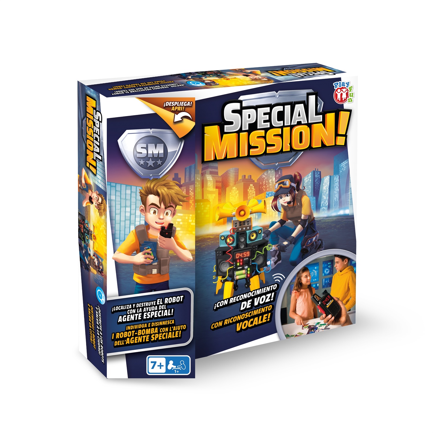 IMC Toys Play Fun Special Mission - Gioco Interattivo con Riconoscimento Vocale e Walkie Talkie per Bambini