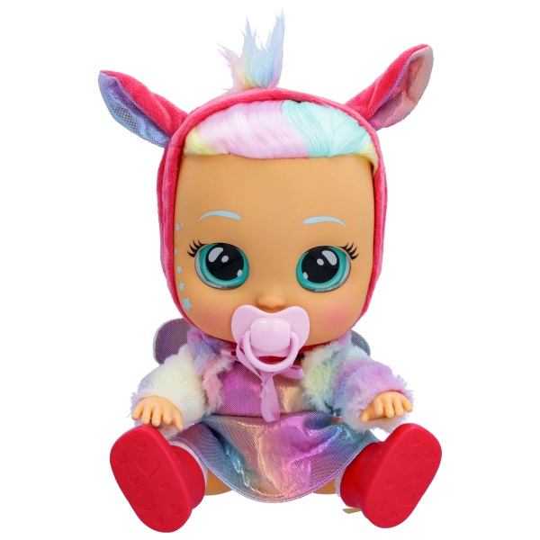 IMC Toys Cry Babies Dressy Fantasy Hannah - Bambola Interattiva con Capelli Veri e Lacrime Vere