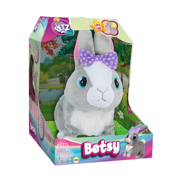 IMC Toys Club Petz Betsy - Coniglietta Interattiva che Risponde alla Voce e Salta