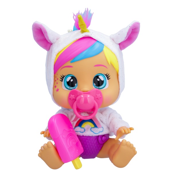 IMC Toys Cry Babies Loving Care Fantasy Dreamy - Bambola interattiva che piange lacrime vere, con pigiama intercambiabili, adatta per bambini dai 18 mesi in su