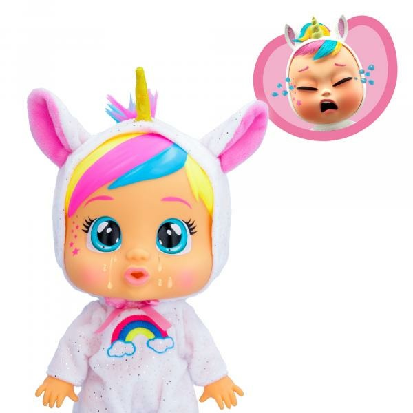 IMC Toys Cry Babies Loving Care Fantasy Dreamy - Bambola interattiva che piange lacrime vere, con pigiama intercambiabili, adatta per bambini dai 18 mesi in su