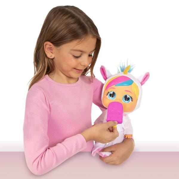 IMC Toys Cry Babies Loving Care Fantasy Dreamy - Bambola interattiva che piange lacrime vere, con pigiama intercambiabili, adatta per bambini dai 18 mesi in su