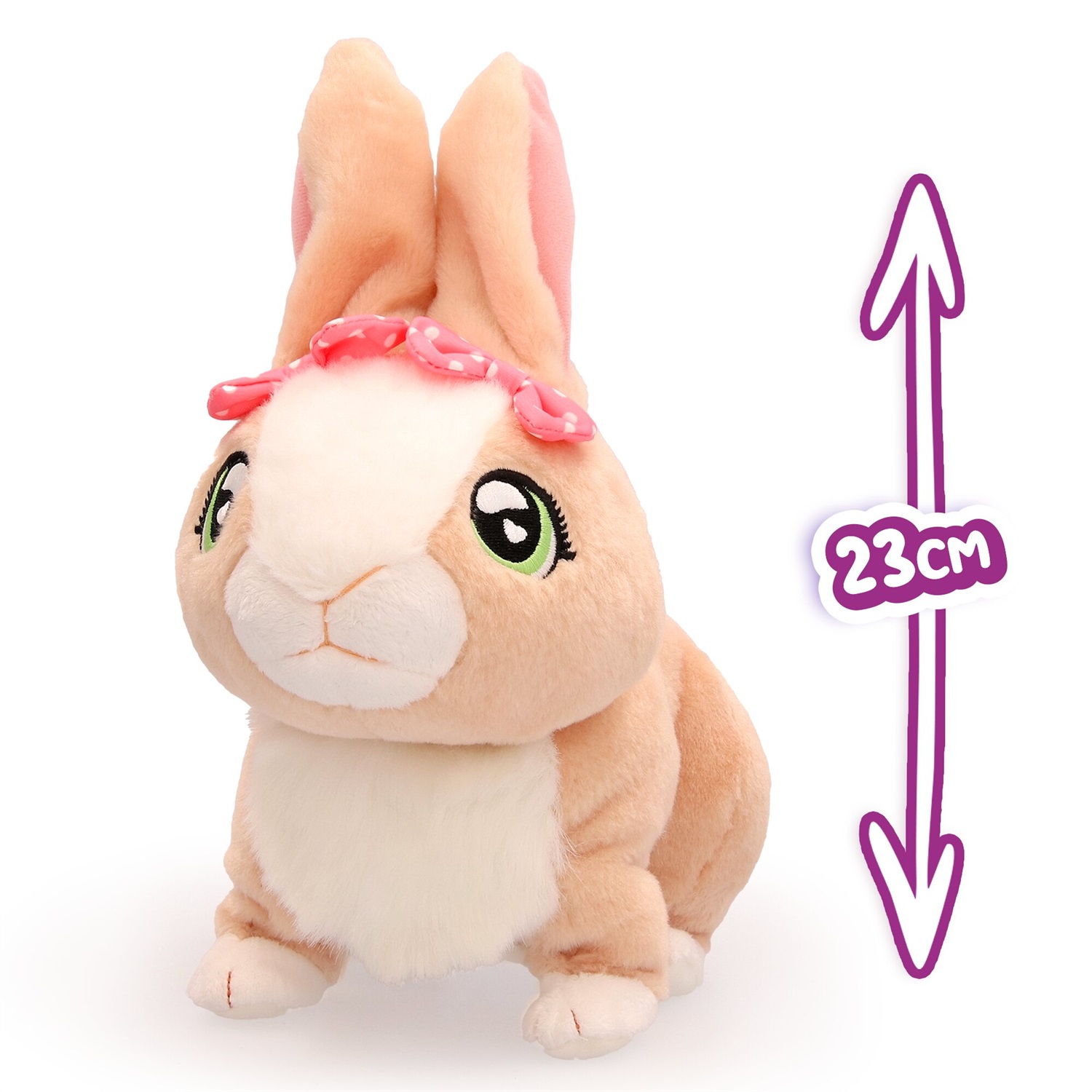 Club Petz Betsy - Coniglietta Interattiva che Salta, Fa Suoni e Muove le Orecchie, Giocattolo per Bambini dai 3 Anni