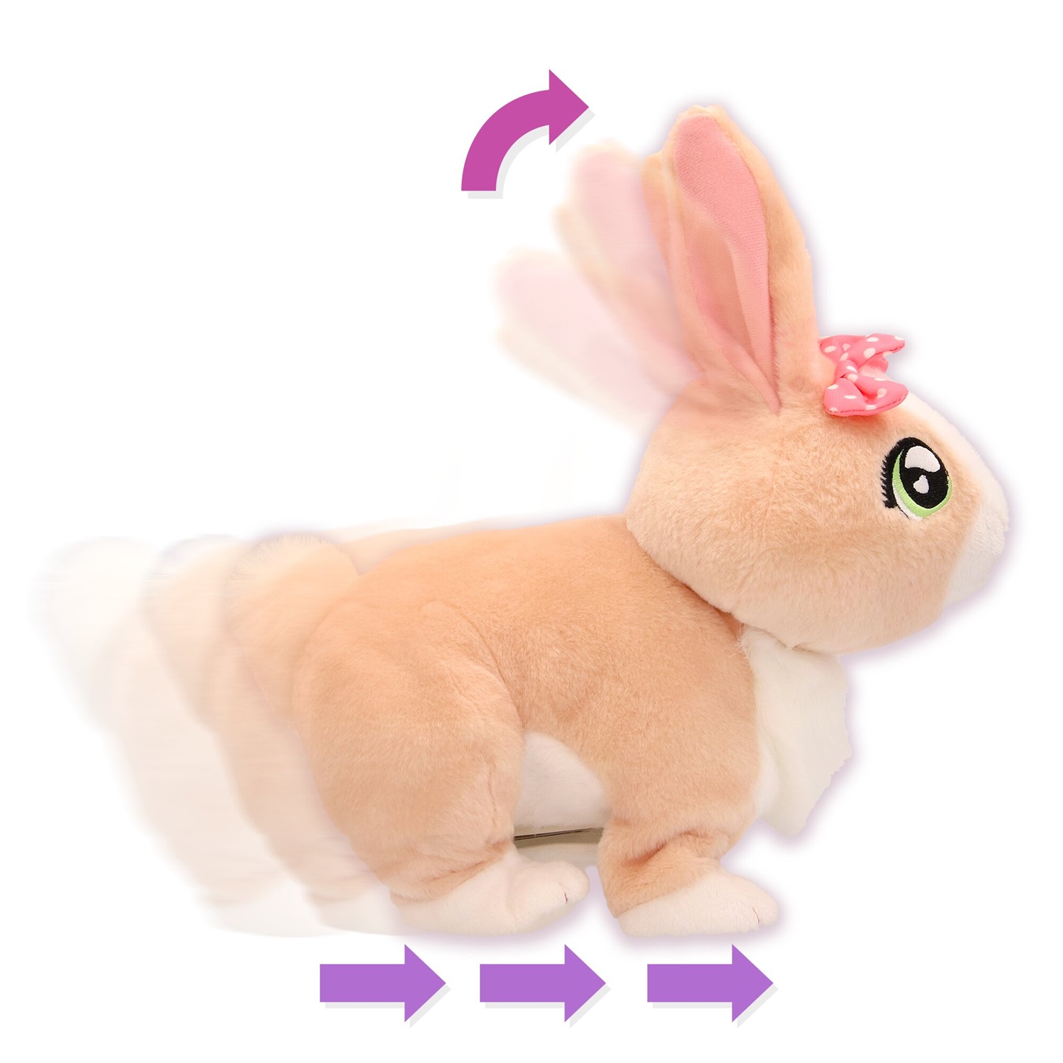 Club Petz Betsy - Coniglietta Interattiva che Salta, Fa Suoni e Muove le Orecchie, Giocattolo per Bambini dai 3 Anni