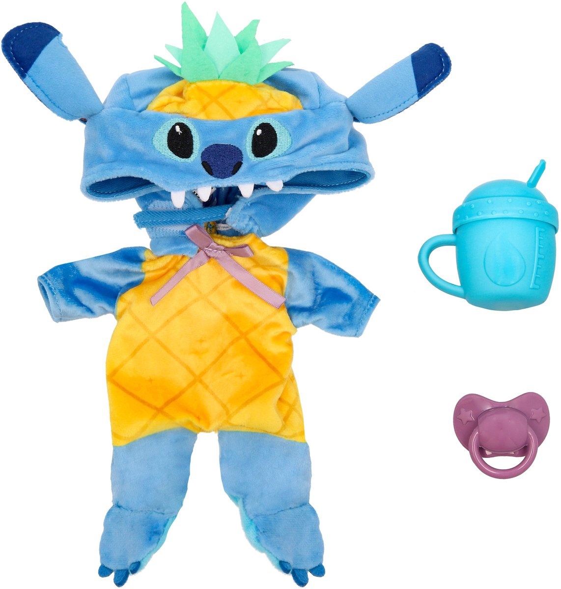 IMC Toys Cry Babies Loving Care Disney Stitch - Bambola Interattiva che Piange Lacrime Vere con Pigiama Personalizzato e Accessori