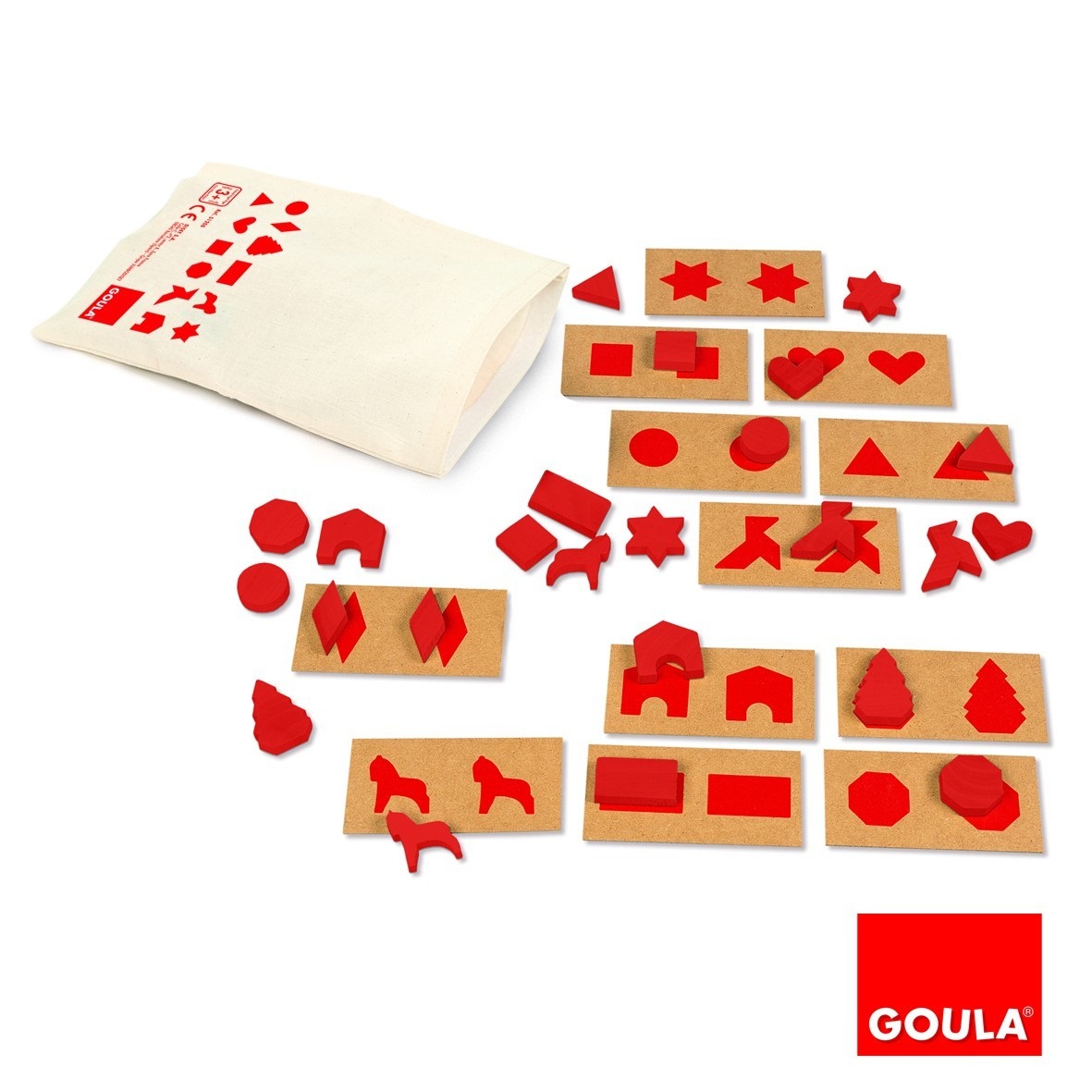 Goula 51208 - Gioco Educativo di Percezione Tattile e Associazione Bidimensionale