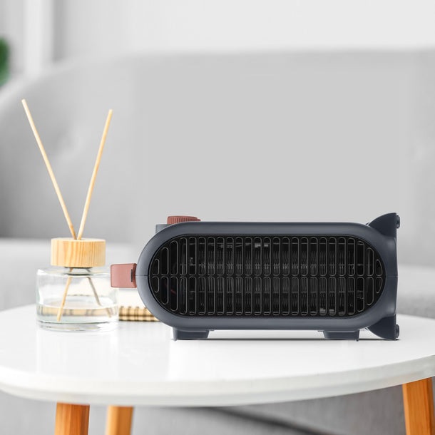 UFESA Crux Dual - Riscaldatore Elettrico 2000 W, 3 Livelli di Potenza, Termostato Regolabile, Design 2 in 1 con Maniglia