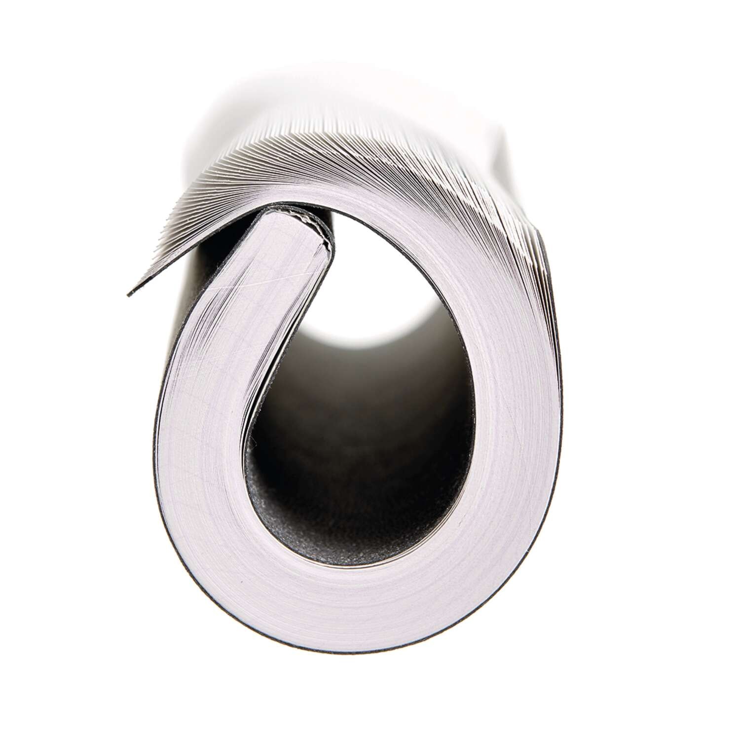 Miquelrius Quaderno Flessibile in Pelle Riciclata 8º - 300 Fogli Extra Opaca con Chiusura Elastico e Indice, Colore Nero