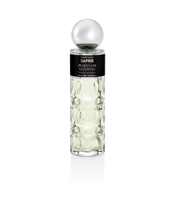 Saphir Parfums Acqua Uomo Eau De Parfum 200ml - Profumo Fresco con Note di Bergamotto, Giacinto e Violetta