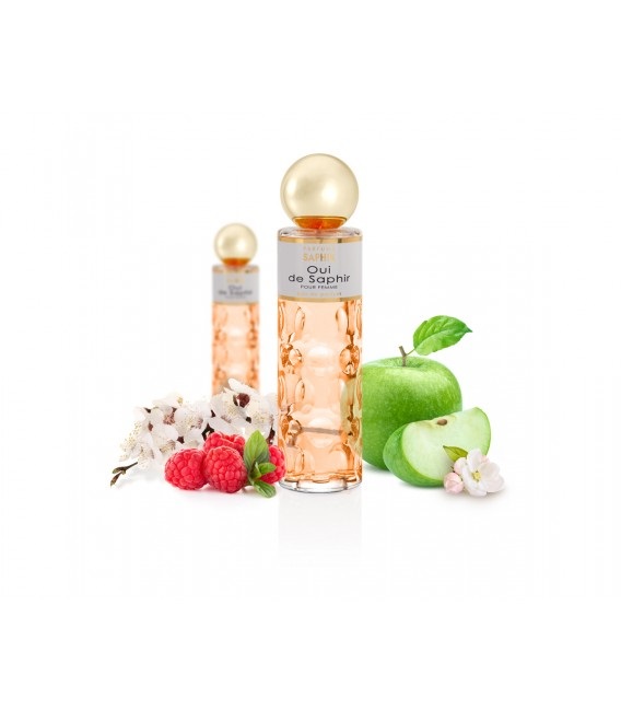 Saphir Oui De Saphir Eau De Parfum Donna 200 ml con Vaporizzatore - Profumo Fruttato con Note di Ribes Nero, Fresia e Rosa