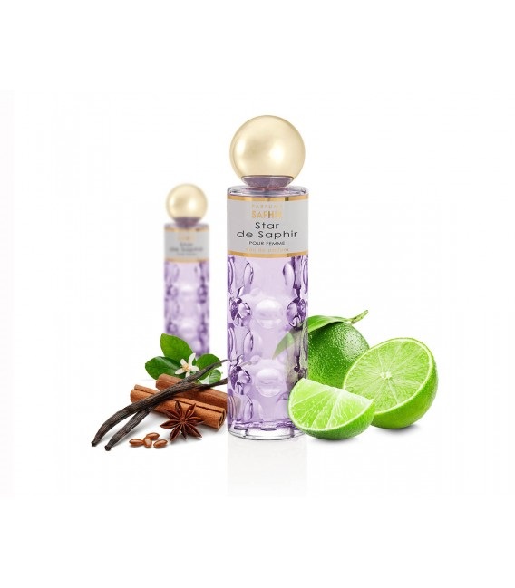 Saphir Star de Saphir Eau de Parfum Donna 200 ml - Profumo Floreale con Note di Fiori d'Arancio e Gelsomino
