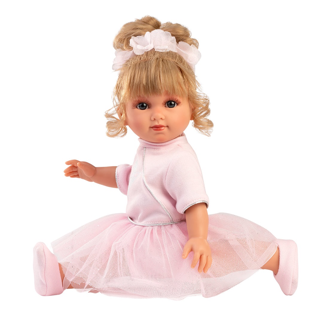 Llorens Bambola Elena Ballerina 35cm con occhi azzurri e capelli biondi pettinabili