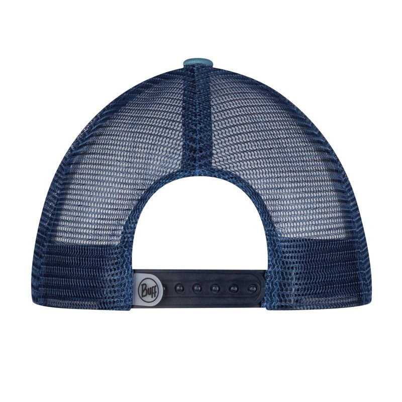 Buff Cappello Trucker Stone Blue Unisex - Regolabile, Assorbente, Ispirato agli Anni '80
