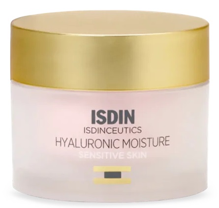 ISDIN Isdinceutics Hyaluronic Moisture Sensitive - Crema idratante leggera per pelli sensibili con acido ialuronico - 50 ml