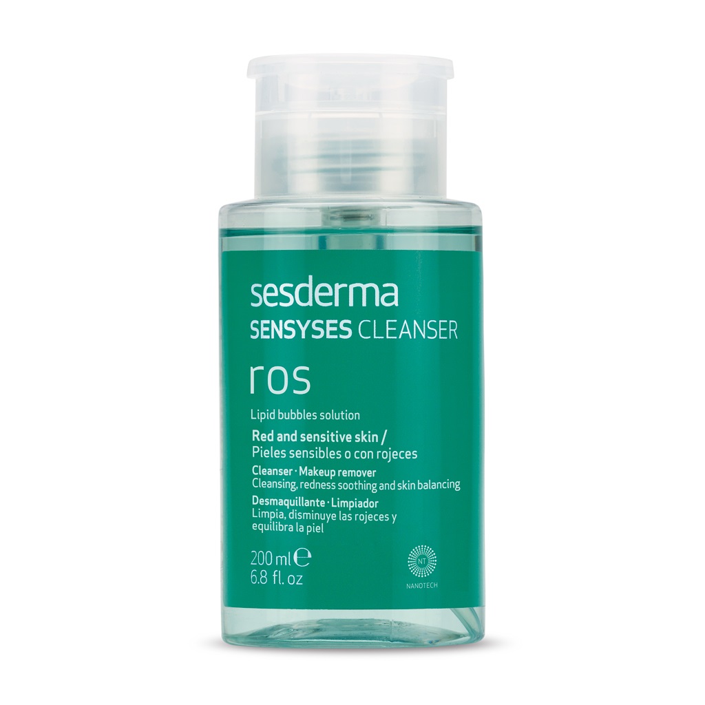 Sesderma Sensyses Cleanser Sebum - Lozione detergente per trucco 200 ml, Regola il sebo e adatta per pelli grasse