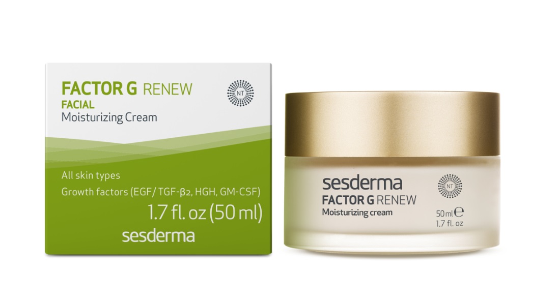 SESDERMA Factor G Renew Crema Rigenerante Anti-età per il Viso 50 ml - Rassoda, Rigenera e Riduce le Rughe