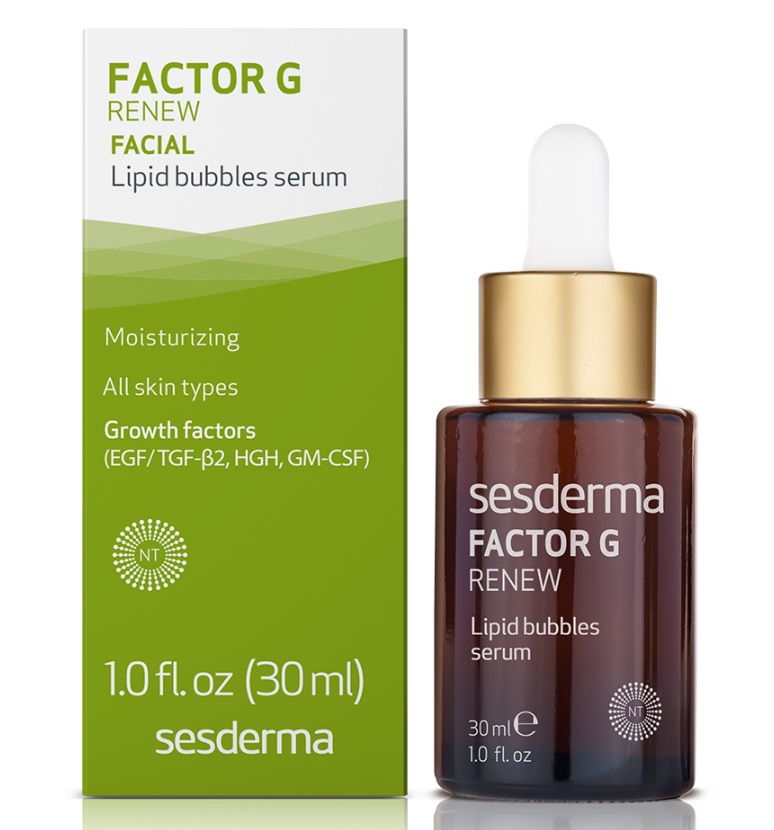 Sesderma Factor G Renew Siero Ringiovanente per Viso 30 ml - Formula con 5 Fattori di Crescita Vegetali