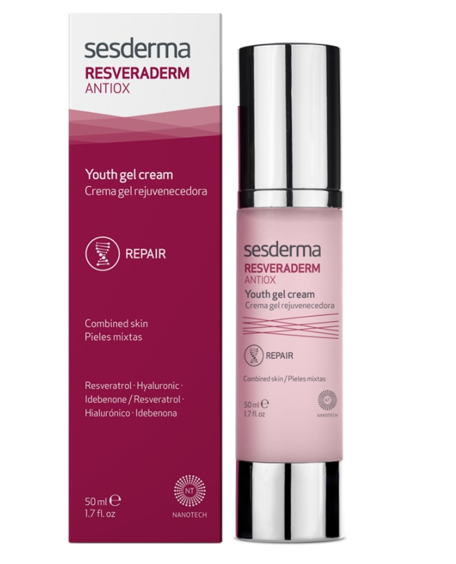 Sesderma Resveraderm Antiox Crema Viso Antiossidante e Anti-Aging 50 ml