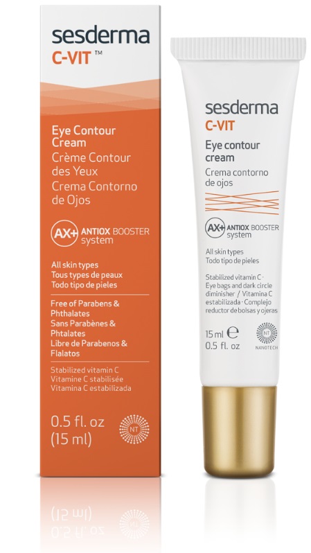 Sesderma C-Vit Crema Contorno Occhi 15 ml - Rigenerante, Illuminante e Idratante con Vitamina C