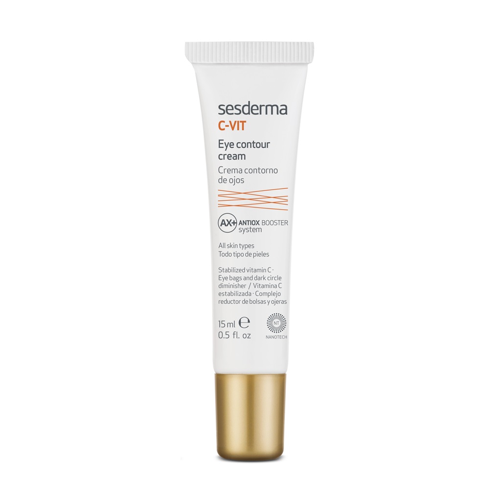 Sesderma C-Vit Crema Contorno Occhi 15 ml - Rigenerante, Illuminante e Idratante con Vitamina C