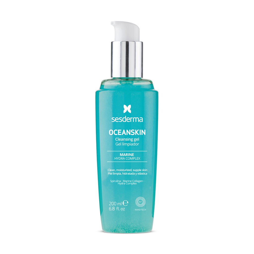 Sesderma Oceanskin Gel Detergente 200 ml - Pulisce, Idrata e Rimuove il Trucco Impermeabile