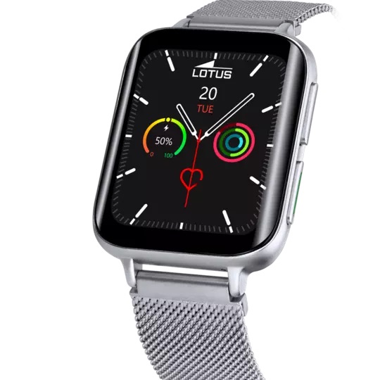 Lotus Smartwatch 50032/1 - Orologio Intelligente con Bracciale in Acciaio e Funzioni di Salute e Allenamento