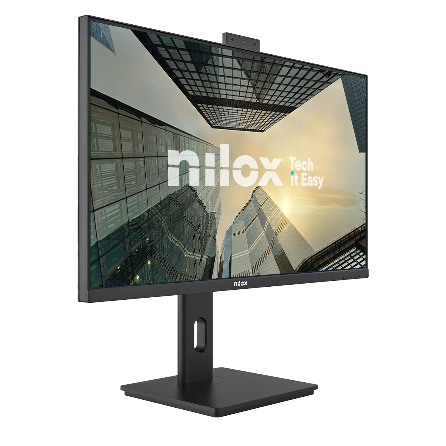 Nilox Monitor 24'' Full HD IPS 120Hz con Webcam Nero