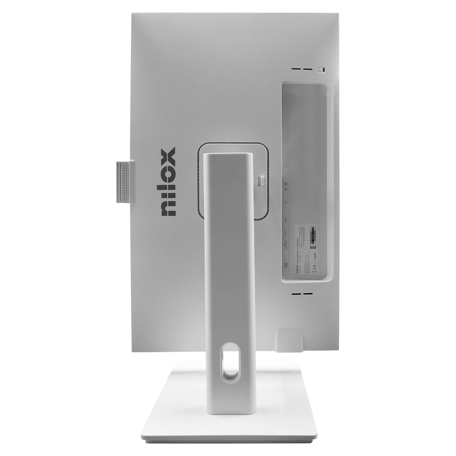 Nilox NXM27RWEB02W Monitor PC 27'' Full HD LED Bianco con Webcam, Altoparlanti e 120Hz