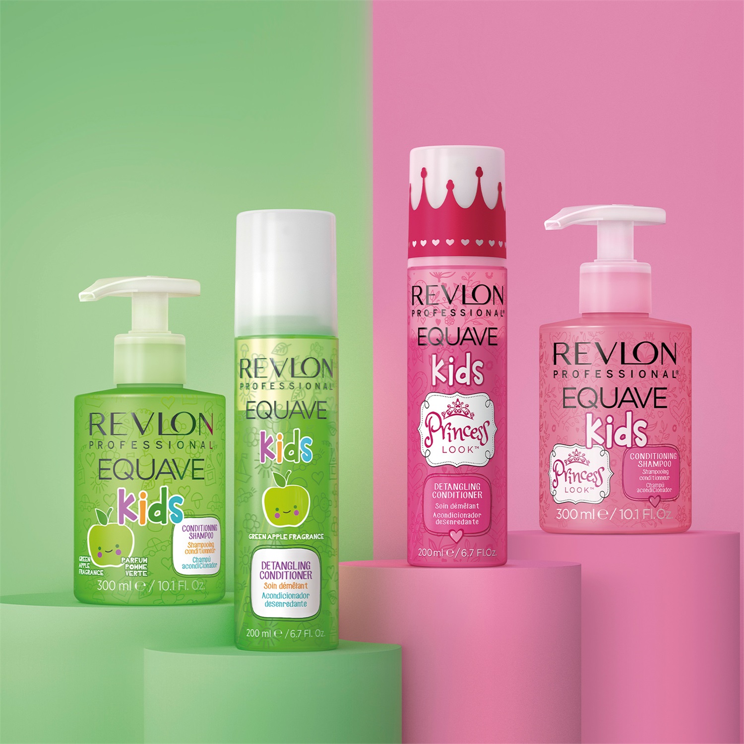 Revlon Professional Equave Kids Princess Look Balsamo Districante Senza Risciacquo 200 ml - Per Bambini, Facile Pettinabilità, Ipoallergenico, Profumo Floreale e Fruttato