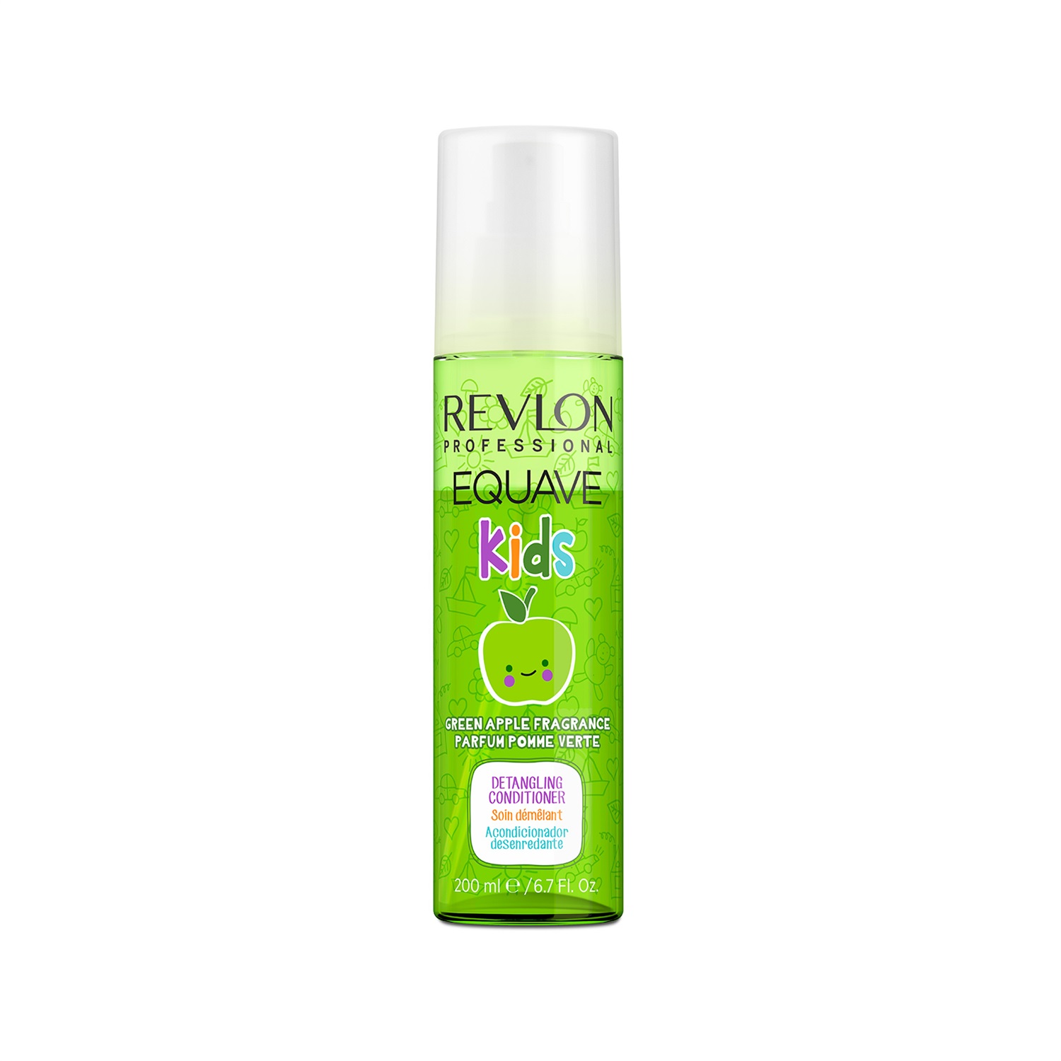 Revlon Professional Equave Kids Detangling Conditioner Balsamo Districante Senza Risciacquo 200 ml - Capelli Delicati, Profumo di Mela Verde