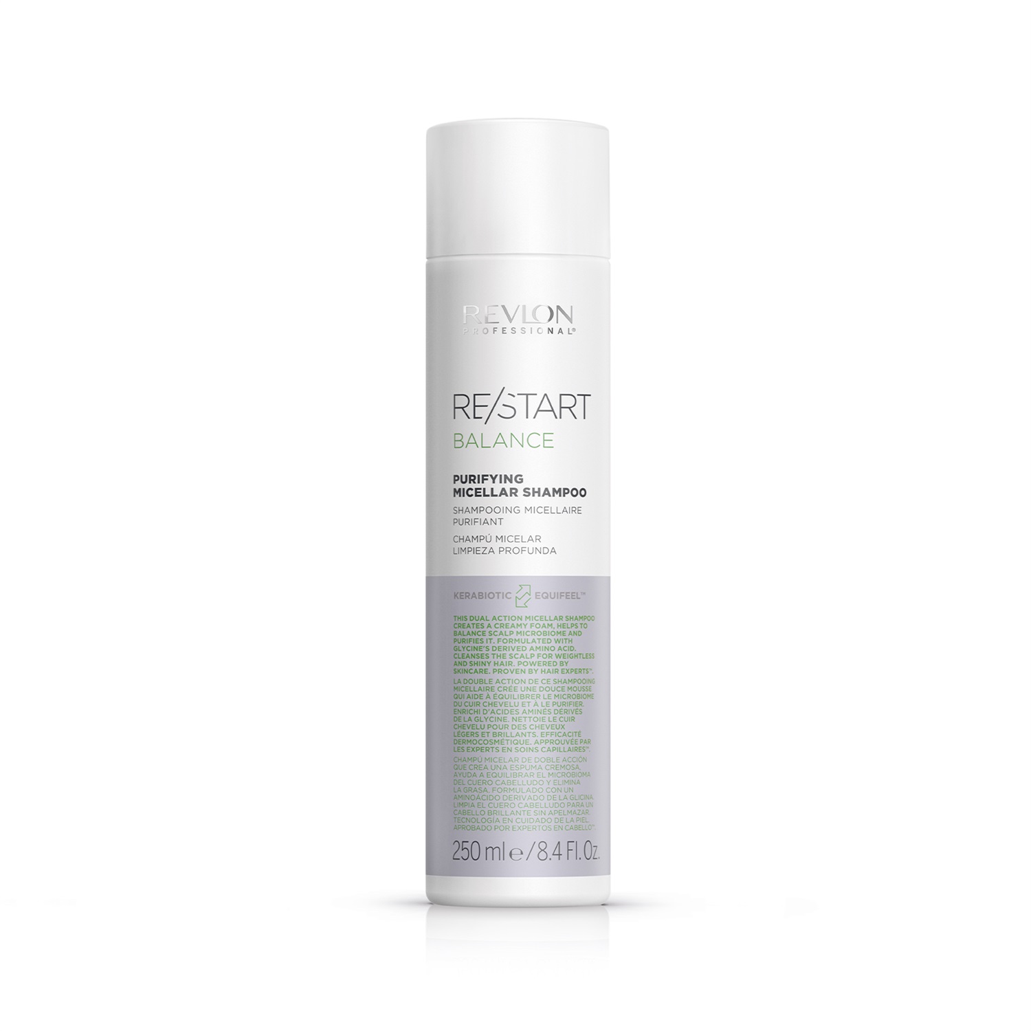 Revlon Professional Re/Start Balance Purifying Micellar Shampoo 250 ml - Shampoo Micellare Idratante per Cuoio Capelluto Grasso
