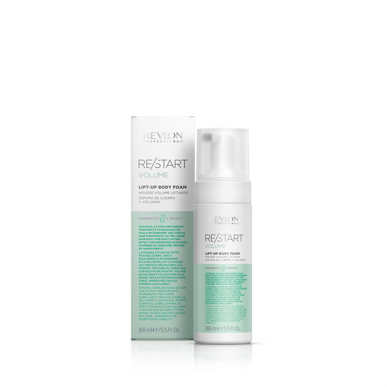 Revlon Professional Re/Start Volume Lift-Up Body Foam - 165 ml, Schiuma Volumizzante per Capelli Sottili e Fini