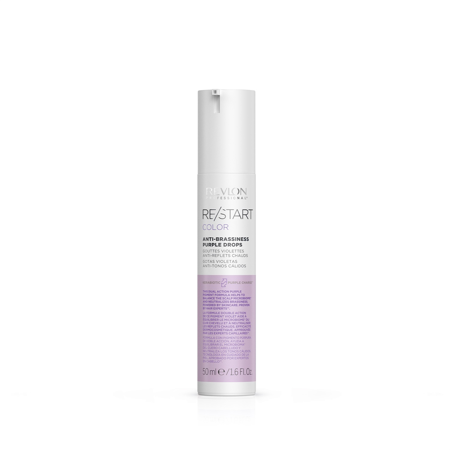 Revlon Professional Re/Start Color Anti-Brassiness Purple Drops 50 ml - Gocce per Neutralizzare Toni Gialli Indesiderati