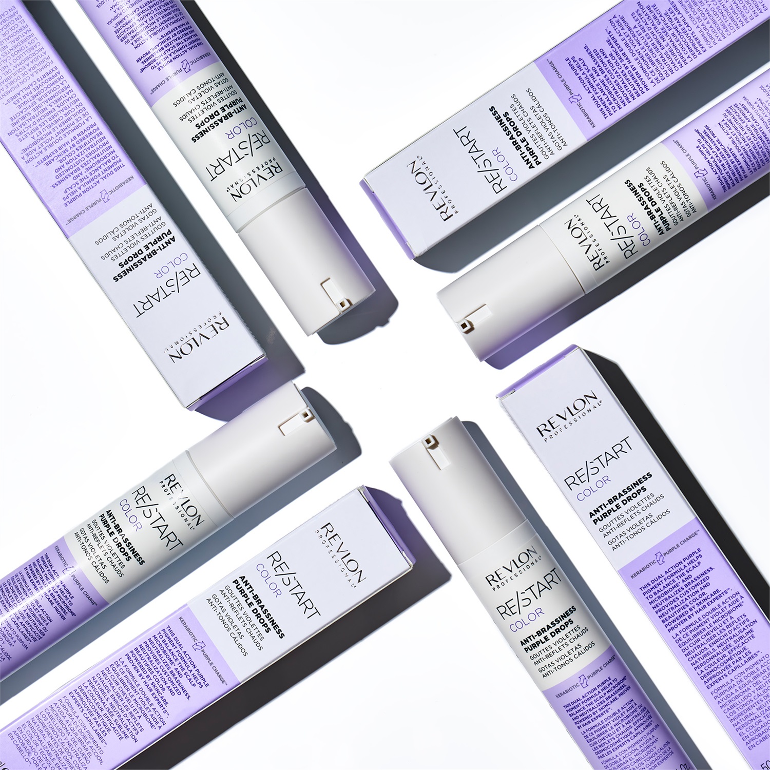 Revlon Professional Re/Start Color Anti-Brassiness Purple Drops 50 ml - Gocce per Neutralizzare Toni Gialli Indesiderati