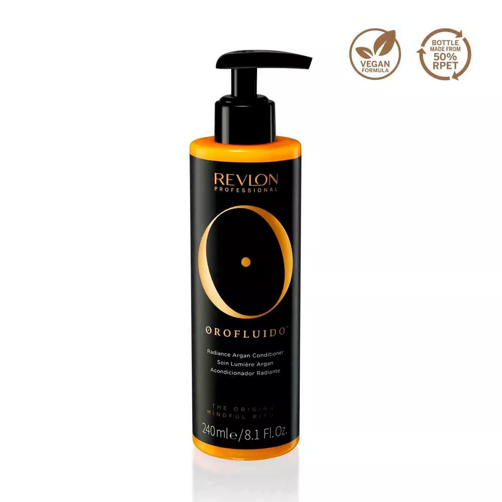 Revlon Professional Orofluido Radiance Argan Conditioner - Balsamo Idratante e Lisciante per Capelli con Olio di Argan, 240 ml
