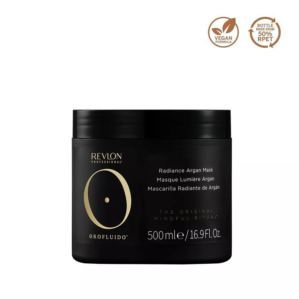 Revlon Professional Orofluido Radiance Argan Mask - Maschera Rinforzante per Capelli con Olio di Argan, 500 ml
