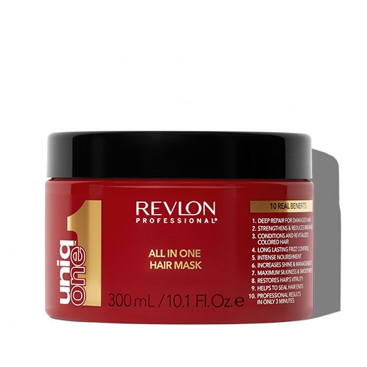 Revlon Uniq One All In One Hair Mask 300 ml - Maschera Professionale con 10 Benefici per Capelli Sani e Forti