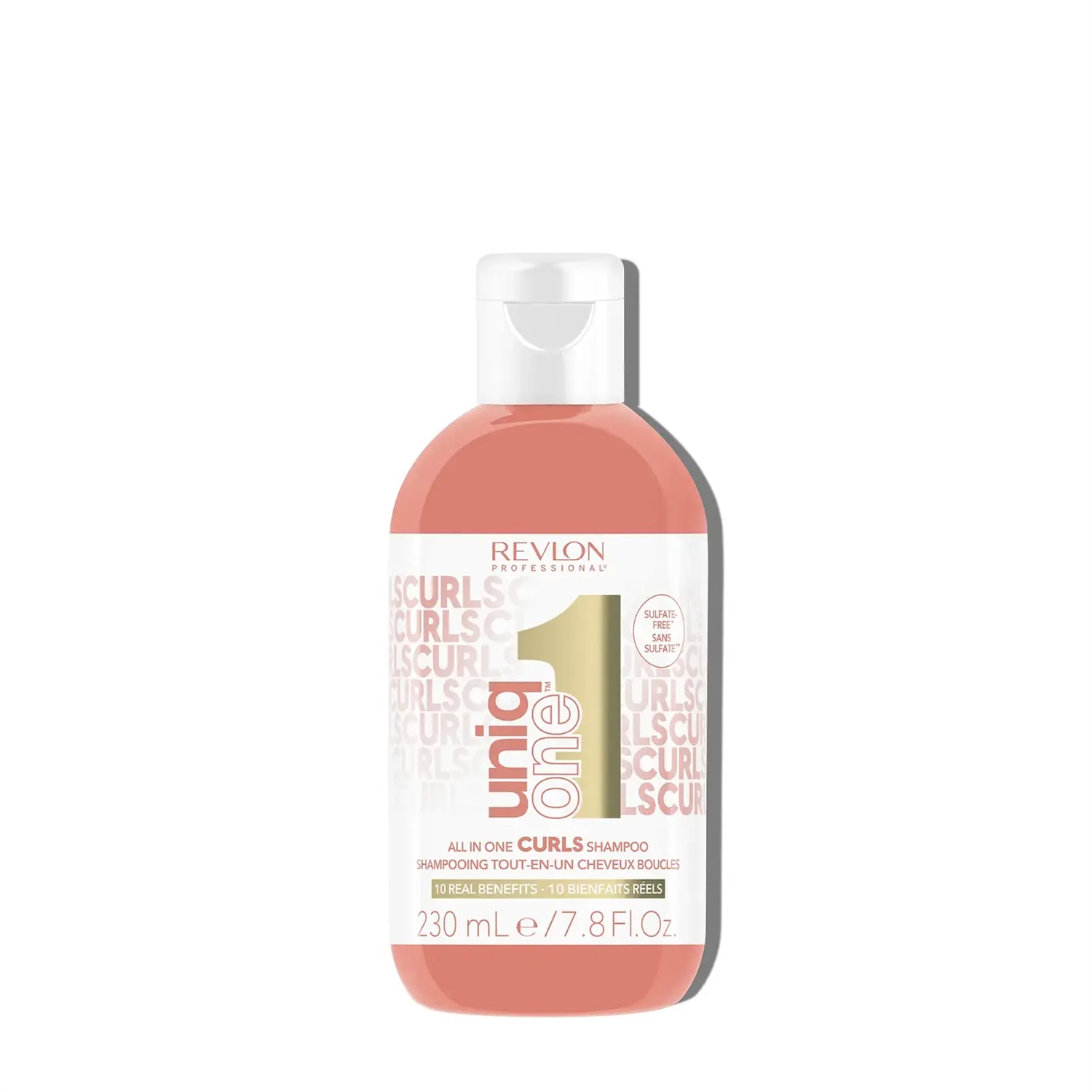 Revlon Professional UniqOne Shampoo Vegano 10-in-1 per Capelli Ricci, Mossi e Crespi - Senza Solfati - 230 ml