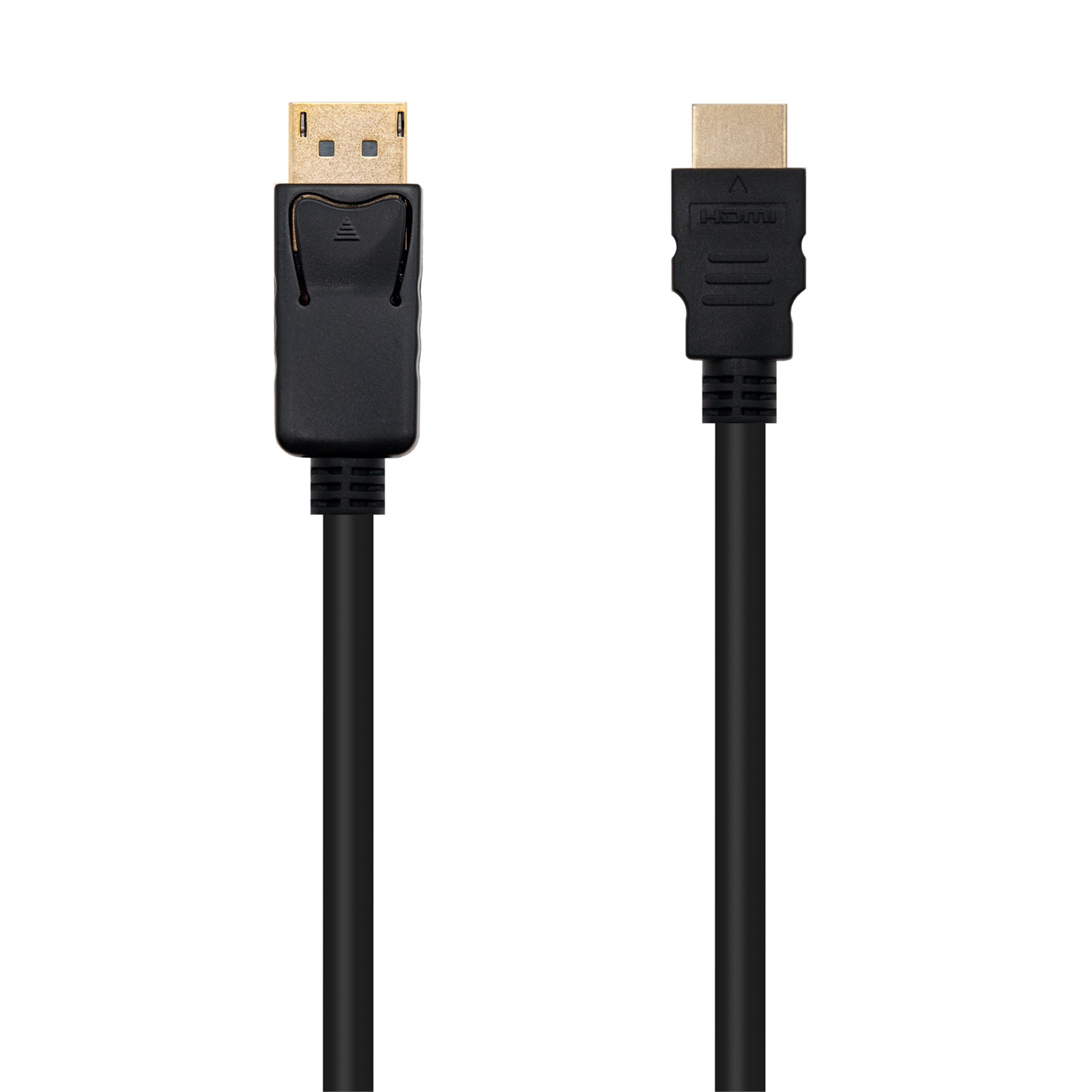 Nanocable 10.15.4300 - Cavo Convertitore DisplayPort a HDMI 0,5 m, Nero, Connettori in Oro
